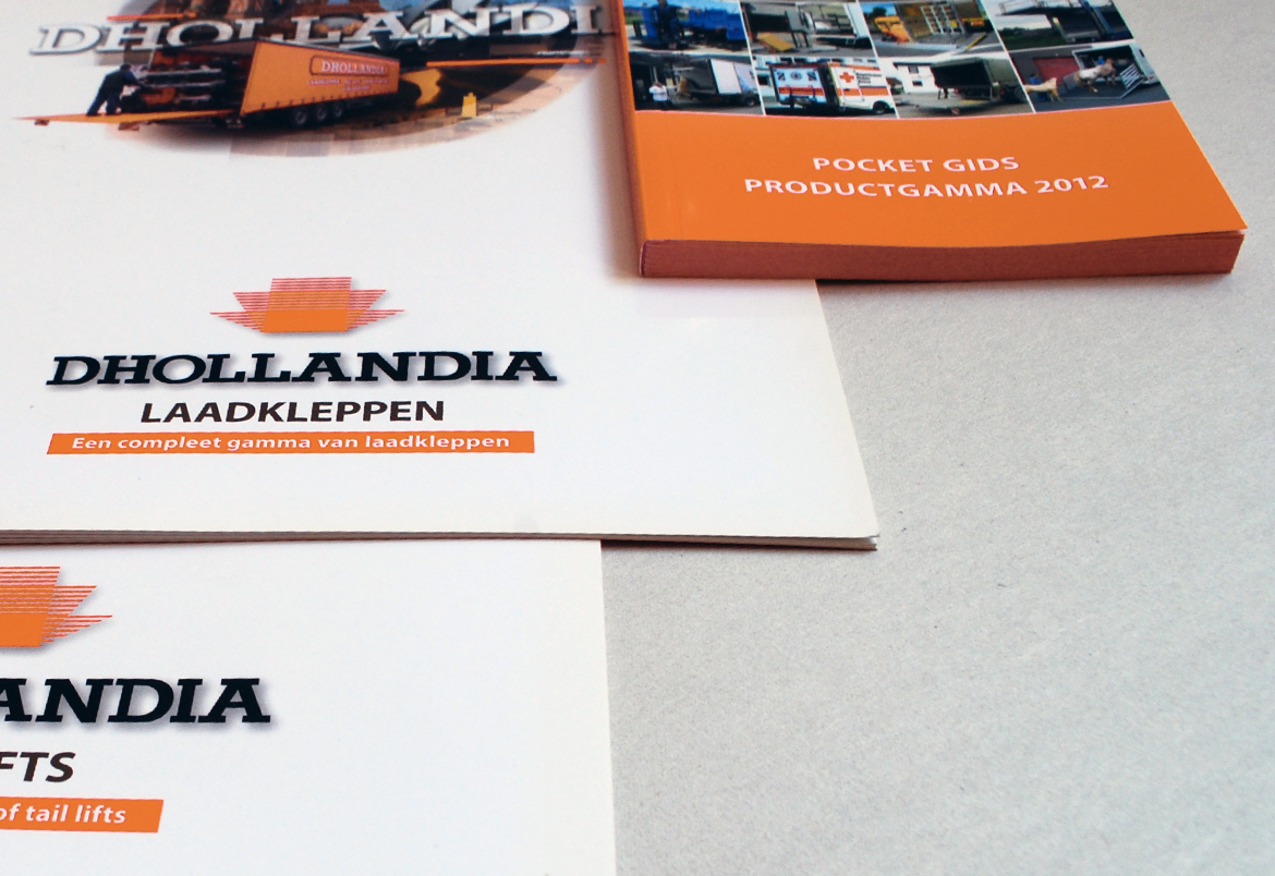 DTP + graphic design by Bert Vanden Berghe for Dhollandia