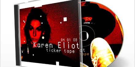 CD artwork: Karen Eliot – ticker tape