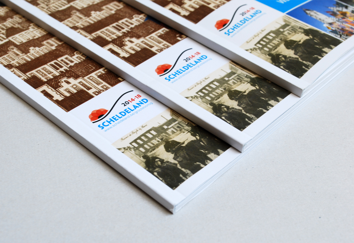 Bert Vanden Berghe - ontwerp + opmaak brochures voor Toerisme Scheldeland