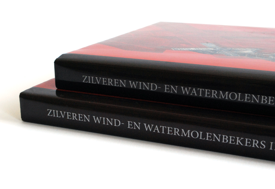 Boek Zilveren wind- en watermolenbekers cover design by Bert Vanden Berghe for Graffito nv