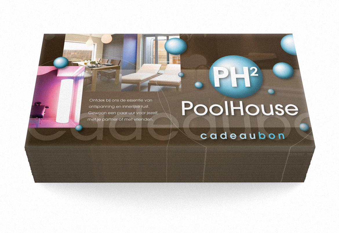 Poolhouse - logo & print design by Bert Vanden Berghe for Graffito nv